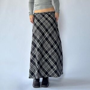 Plaid Skirt Maxi Length 12/14